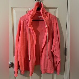 Maurices lightweight hoodie. 

Plus size 2